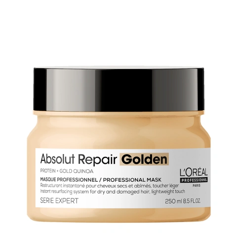 Снимка на L`oreal professionnele Absolut repair Gold подхранваща златна маска за коса 250мл. за 41.59лв. от Аптека Медея