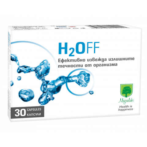 Снимка на H2OFF за извеждане на излишните течности от организма, капсули х 30, Magnalabs за 24.49лв. от Аптека Медея