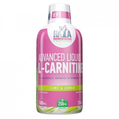 Снимка на Advanced Liquid L-Carnitine Течен Л- Карнитин с вкус на Лимон и Лайм, 500 мл., Haya labs за 28.99лв. от Аптека Медея