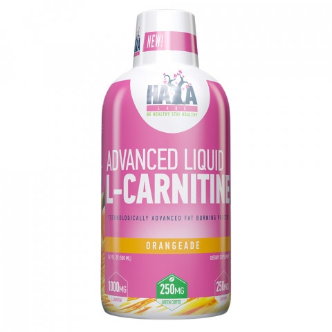 Снимка на Advanced Liquid L-Carnitine Течен Л- Карнитин с вкус на сок от портокал, 500 мл., Haya labs за 28.99лв. от Аптека Медея