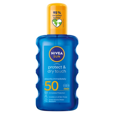 Снимка на Слънцезащитен спрей за тяло, 200 мл. Nivea Sun Protect & Dry Invisble Spray SPF50 за 28.49лв. от Аптека Медея