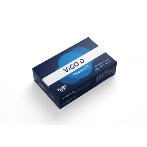Снимка на Vigo-D 400IU - Витамин D капсули х 40 + 20, Health-Hub за 8.69лв. от Аптека Медея