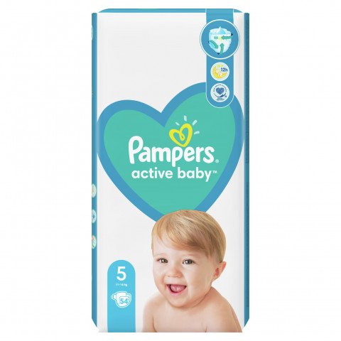 Снимка на Pampers JP №5 Бебешките еднократни пелени, Джуниър 11-16кг х 54 броя  за 44.19лв. от Аптека Медея