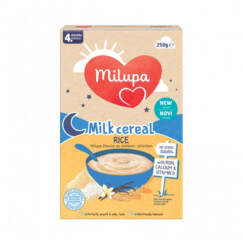 Снимка на Milupa Млечна оризова каша за деца след 4-ия месец 250г. за 5.94лв. от Аптека Медея