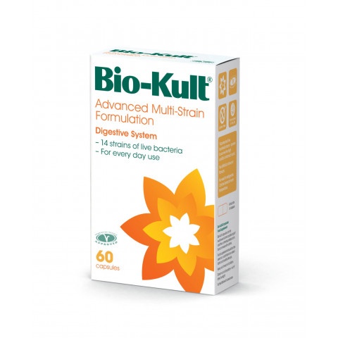 Снимка на Bio-Kult (Био-Култ) - мулти-щамова формула за храносмилателната система, капсули х 60, Protexin за 46.29лв. от Аптека Медея