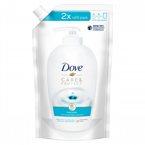 Снимка на Dove Care & Protect течен сапун, пълнител 500мл. за 5.86лв. от Аптека Медея
