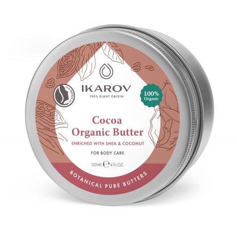Снимка на Ikarov органично масло за тяло от какао с ший и кокос 120мл.  за 12.66лв. от Аптека Медея