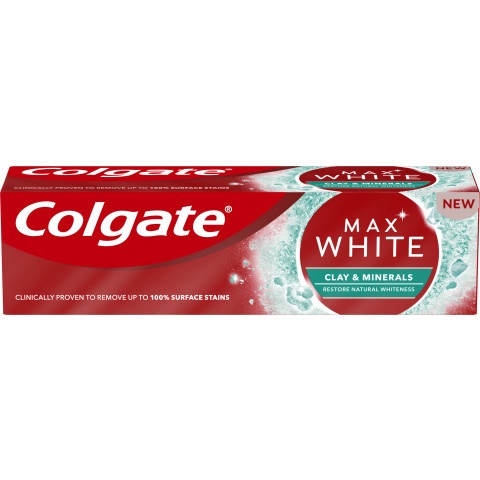 Снимка на Colgate Max White Clay Minerals паста за зъби 75мл. за 4.49лв. от Аптека Медея