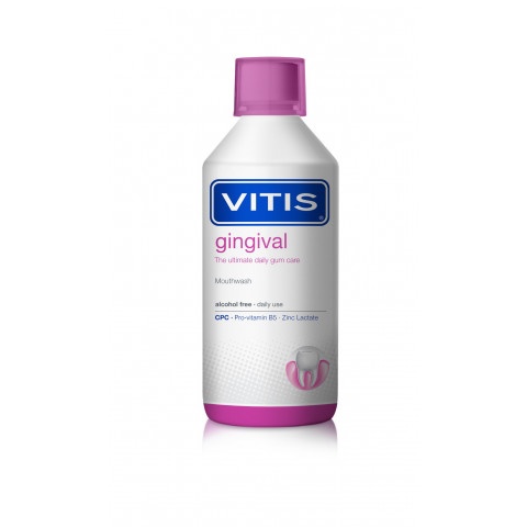 Снимка на Vitis Gingival Вода за уста за ежедневна употреба с максимална грижа за венците 500мл., Dentaid за 12.87лв. от Аптека Медея