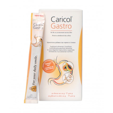 Снимка на Карикол-Гастро (Caricol-Gastro) –  при парене и дразнене в стомаха, 20 сашета х 20г. за 37.29лв. от Аптека Медея