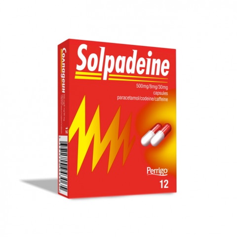 Снимка на Солпадеин, с парацетамол, кодеин и кофеин, 12 капсули за 7.69лв. от Аптека Медея