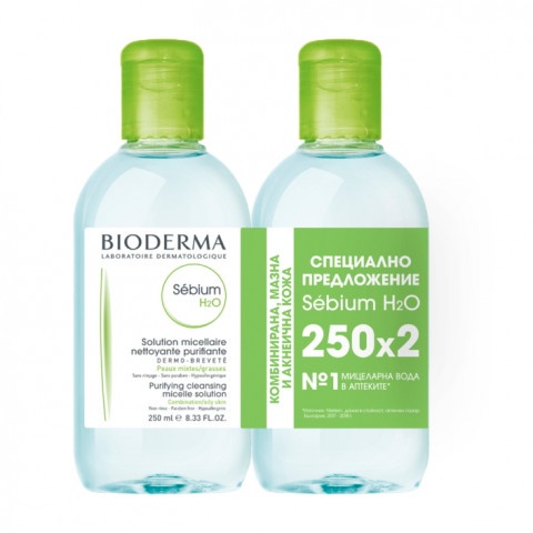 Снимка на Почистваща мицеларна вода за мазна и акнеична кожа 250 мл х 2, Sebium Bioderma  за 28.99лв. от Аптека Медея