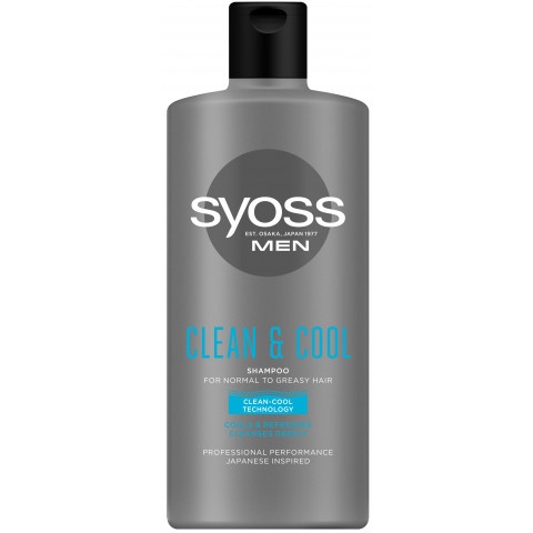 Снимка на Syoss Men Clean & Cool шампоан за коса за мъже за чистота и свежест 440мл  за 8.69лв. от Аптека Медея