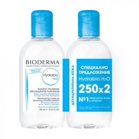 Снимка на Хидратираща мицеларна вода, 250 мл х 2, Hydrabio Bioderma  за 29.89лв. от Аптека Медея