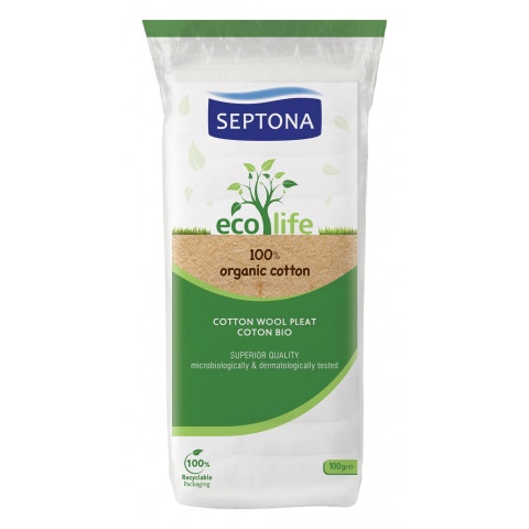 Снимка на Septona Eco Life 100% органичен памук 100г. за 3.39лв. от Аптека Медея