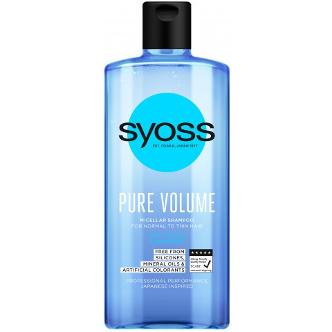Снимка на Syoss Pure Volume шампоан за коса за повече обем 440мл за 8.69лв. от Аптека Медея