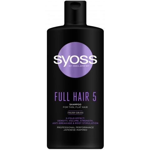 Снимка на Syoss Full Hair 5 шампоан за коса за плътност и обем 440мл за 8.69лв. от Аптека Медея