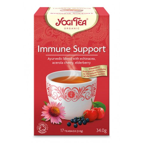 Снимка на Био чай за подкрепа на имунната система, филтър х 17 бр., Yogi Tea Immune Support за 7.19лв. от Аптека Медея