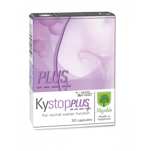 Снимка на Кистоп Плюс (Kystop Plus) - благоприятно повлиява нарушеният хормоналнен баланс, капсули х 30, Magnalabs за 27.29лв. от Аптека Медея