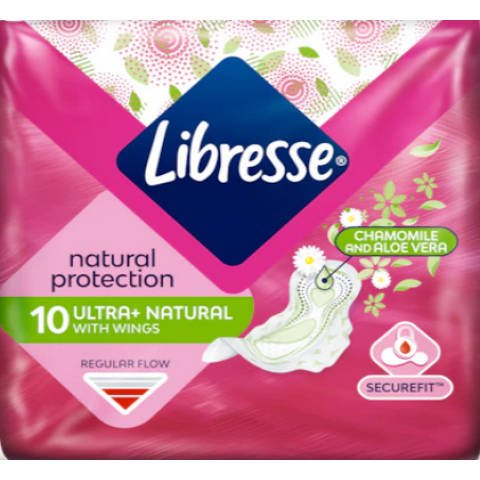 Снимка на Libresse Fresh Protect Дамски превръзки нормал, алое вера х 10 броя за 3.14лв. от Аптека Медея