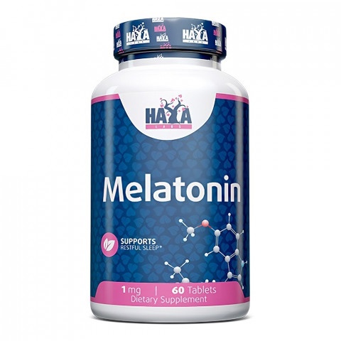 Снимка на Мелатонин (Melatonin) 1 мг., таблетки х 60, Haya Labs за 8.99лв. от Аптека Медея