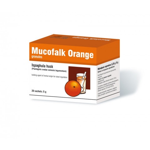 Снимка на Мукофал портокал, при запек, 20 сашета за 16.49лв. от Аптека Медея