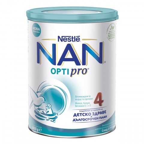 Снимка на NAN Optipro 4 Висококачествена обогатена млечна напитка за малки деца от 2-рата година х 800гр за 35.27лв. от Аптека Медея