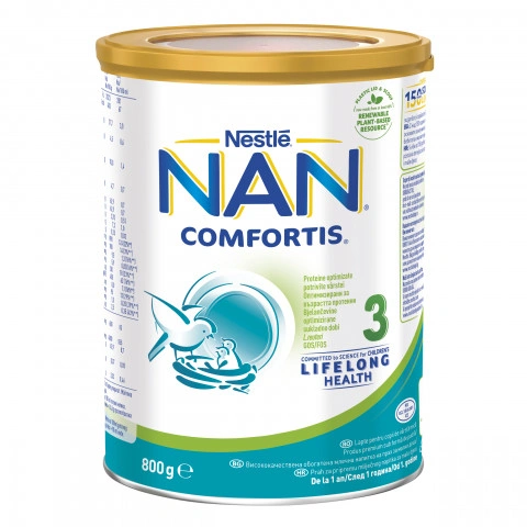 Снимка на NAN Comfortis 3 Висококачествена обогатена млечна напитка за малки деца след 12-тия месец х 800гр за 33.74лв. от Аптека Медея