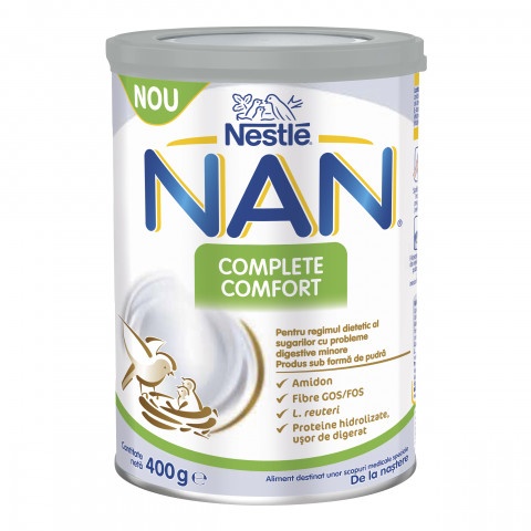 Снимка на NAN Complete Comfort специализирано мляко за кърмачета при стомашно-чревни разстройства 400г. за 30.49лв. от Аптека Медея