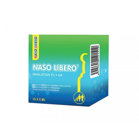 Снимка на Naso Libero (Назо либеро) - разтвор за инхалации, 3% NaCl и хиалурон 15 броя х 5мл  за 13.99лв. от Аптека Медея