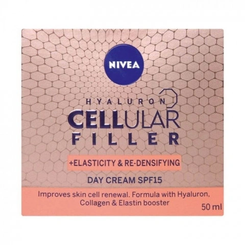 Снимка на Nivea Hyaloron Cellular Filler + Elasticity Reshape Дневен крем против бръчки 50мл за 29.69лв. от Аптека Медея