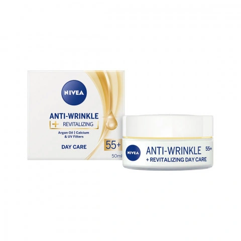 Снимка на Nivea Anti-Wrinkle + Revitalizing Крем дневен против бръчки 55+ x 50мл за 10.99лв. от Аптека Медея