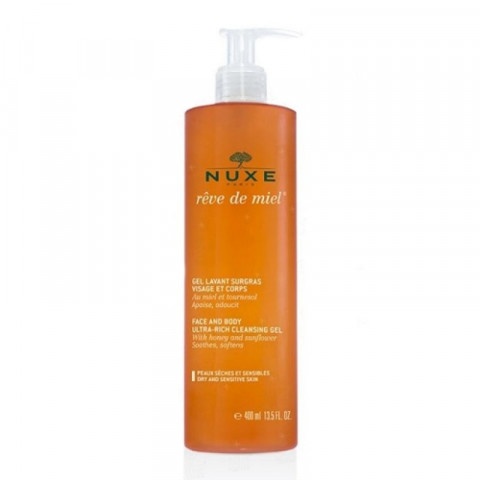 Снимка на Nuxe Reve de Miel Гел измиващ за лице и тяло с мед за суха и чувствителна кожа 400мл за 36.54лв. от Аптека Медея