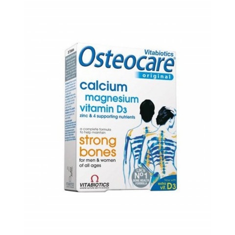 Снимка на Остеокер за здрави кости, с магнезий, витамин D3, цинк, 90 таблетки, Vitabiotics за 33.89лв. от Аптека Медея