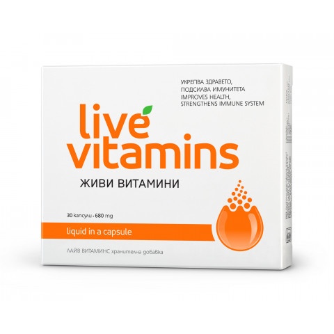 Снимка на Live Vitamins - Живи витамини, укрепват здравето и подсилват имунитета, 30 капсули, Vitaslim Innove за 18.19лв. от Аптека Медея