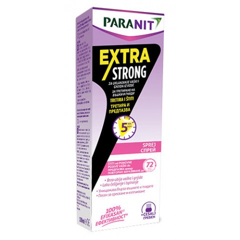 Снимка на Paranit (Паранит) Extra Strong - спрей за третиране против въшки и гниди 100мл, Perrigo за 26.59лв. от Аптека Медея