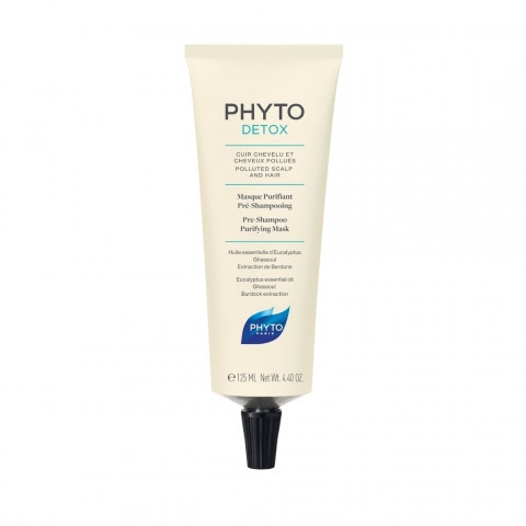Снимка на Phyto Phytodetox Маска почистваща за коса преди измиване– абсорбира замърсяванията, освежава 125мл за 36.31лв. от Аптека Медея