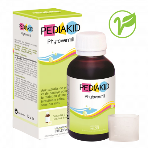 Снимка на Pediakid (Педиакид) Phytovermil - сироп за деца за поддържане на здрави черва, без паразити 125мл. за 29.99лв. от Аптека Медея