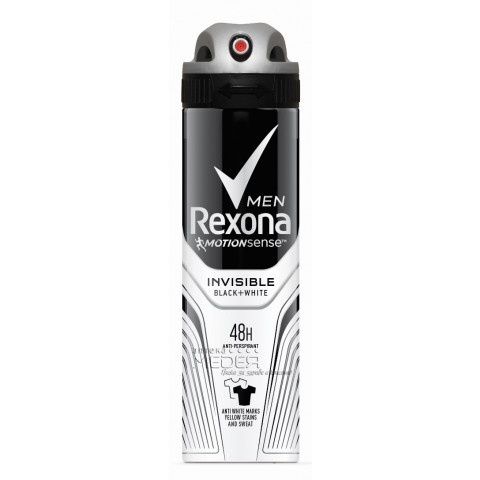 Снимка на Rexona Men Invisible Black & White Дезодорант спрей 150мл за 6.01лв. от Аптека Медея