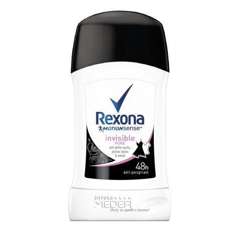 Снимка на Rexona Invisible Pure Дезодорант стик 40мл за 8.59лв. от Аптека Медея