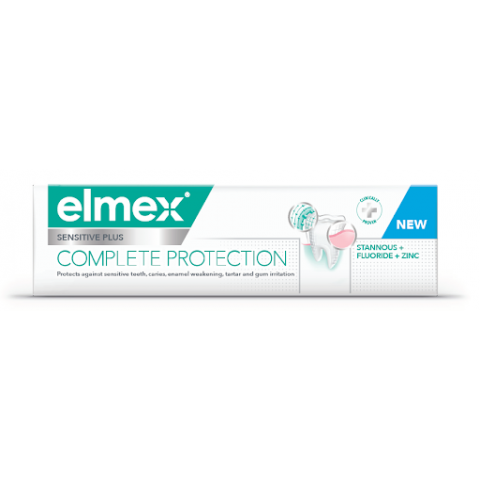 Снимка на Паста за чувствителни зъби, 75мл., Elmex Sensitive Plus Complete Protection за 10.29лв. от Аптека Медея