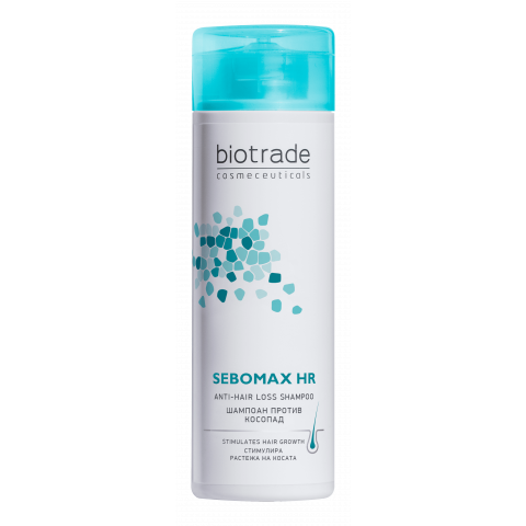 Снимка на Стимулиращ шампоан против косопад, 200 мл, Biotrade Sebomax HR Shampoo за 14.48лв. от Аптека Медея
