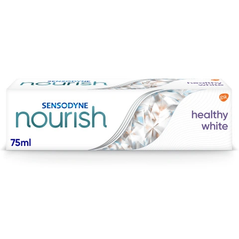 Снимка на Нежно избелваща паста за чувствителни зъби с вкус на натурална мента, 75мл., Sensodyne Nourish Healthy White за 10.64лв. от Аптека Медея