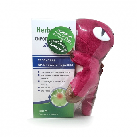 Снимка на HerbalSept Лека нощ Сироп за кашлица, 100 мл. + Играчка, Dr. Theiss за 11.59лв. от Аптека Медея