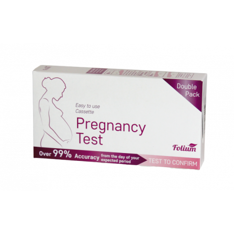 Снимка на Folium Тест за бременност касета 2бр за 8.19лв. от Аптека Медея