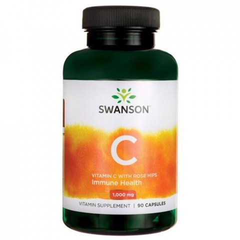 Снимка на Витамин C с шипка 1000мг капсули х 90, Swanson за 29.89лв. от Аптека Медея