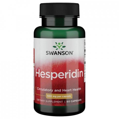 Снимка на Хесперидин - защитава сърцето и кръвоносните съдове от окисляване 500мг., капсули х 60, Swanson за 32.89лв. от Аптека Медея