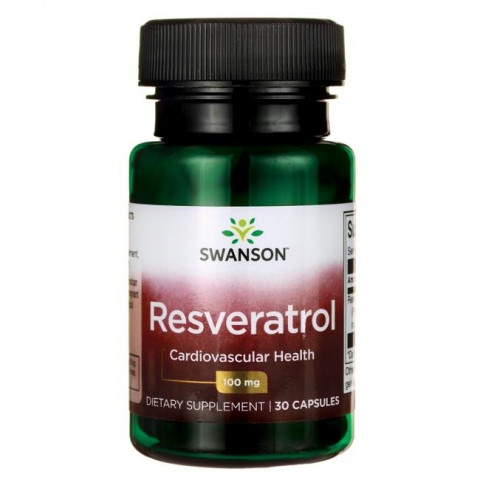 Снимка на Ресвератрол 100мг. - естествен антиоксидант, капсули x 30, Swanson за 21.07лв. от Аптека Медея