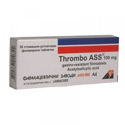 Снимка на Thrombo ASS (Тромбо ASS), 100мг, 30 таблетки за 2.89лв. от Аптека Медея