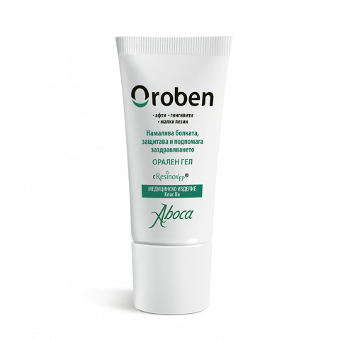 Снимка на Oroben (Оробен) - гел за уста за лечение на афти, гингивити, възпалени венци и малки лезии в устата 15мл., Aboca за 22.99лв. от Аптека Медея